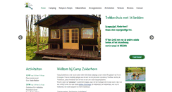 Desktop Screenshot of campingzuiderhorn.nl